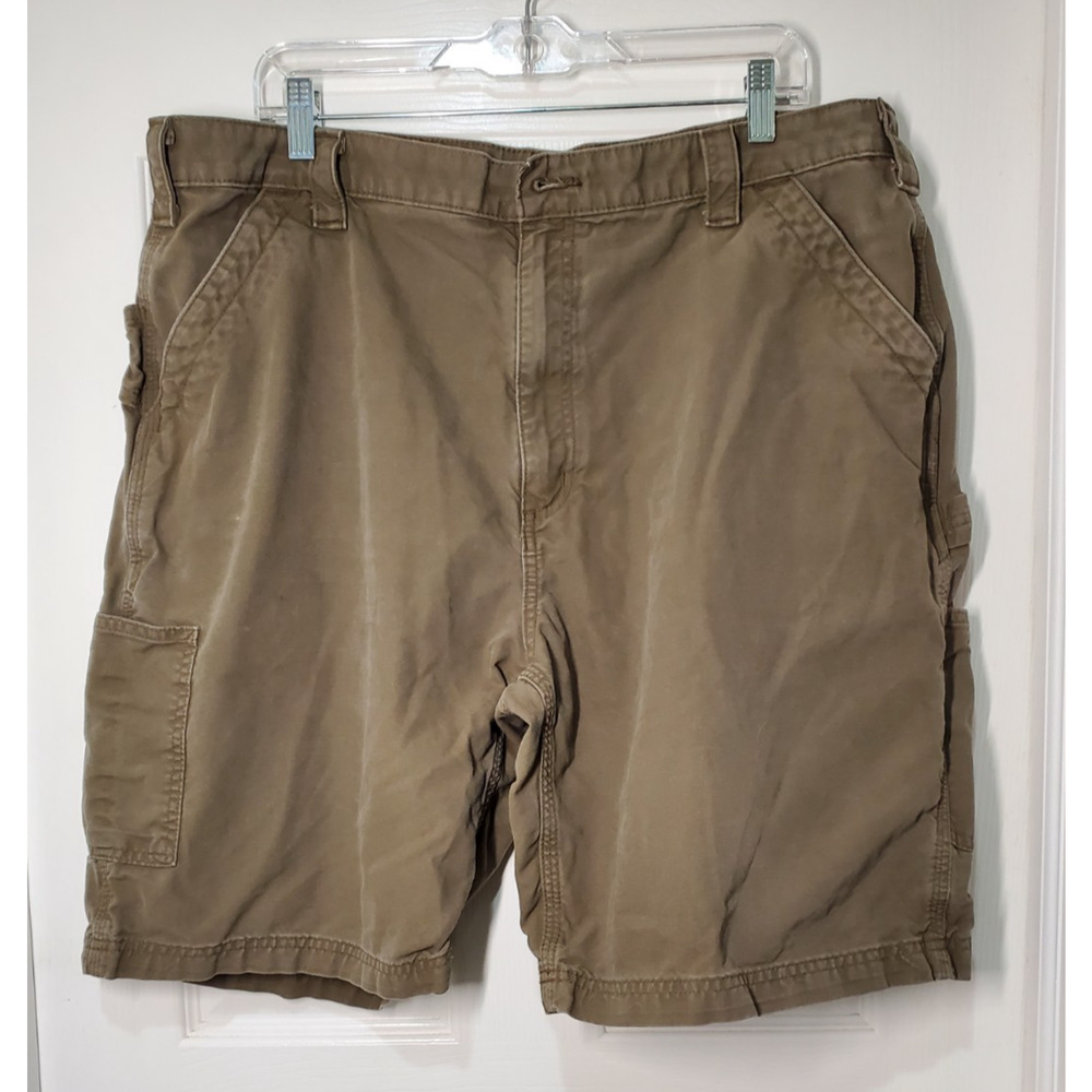 Carhartt B147 LBR Men’s Work Shorts Size 40 Brown Original Fit Cotton